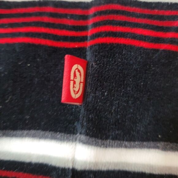Rare Ecko Unltd Velour Striped Black & Red Long Sleeve Shirt Men's Size XXL - Picture 7 of 11